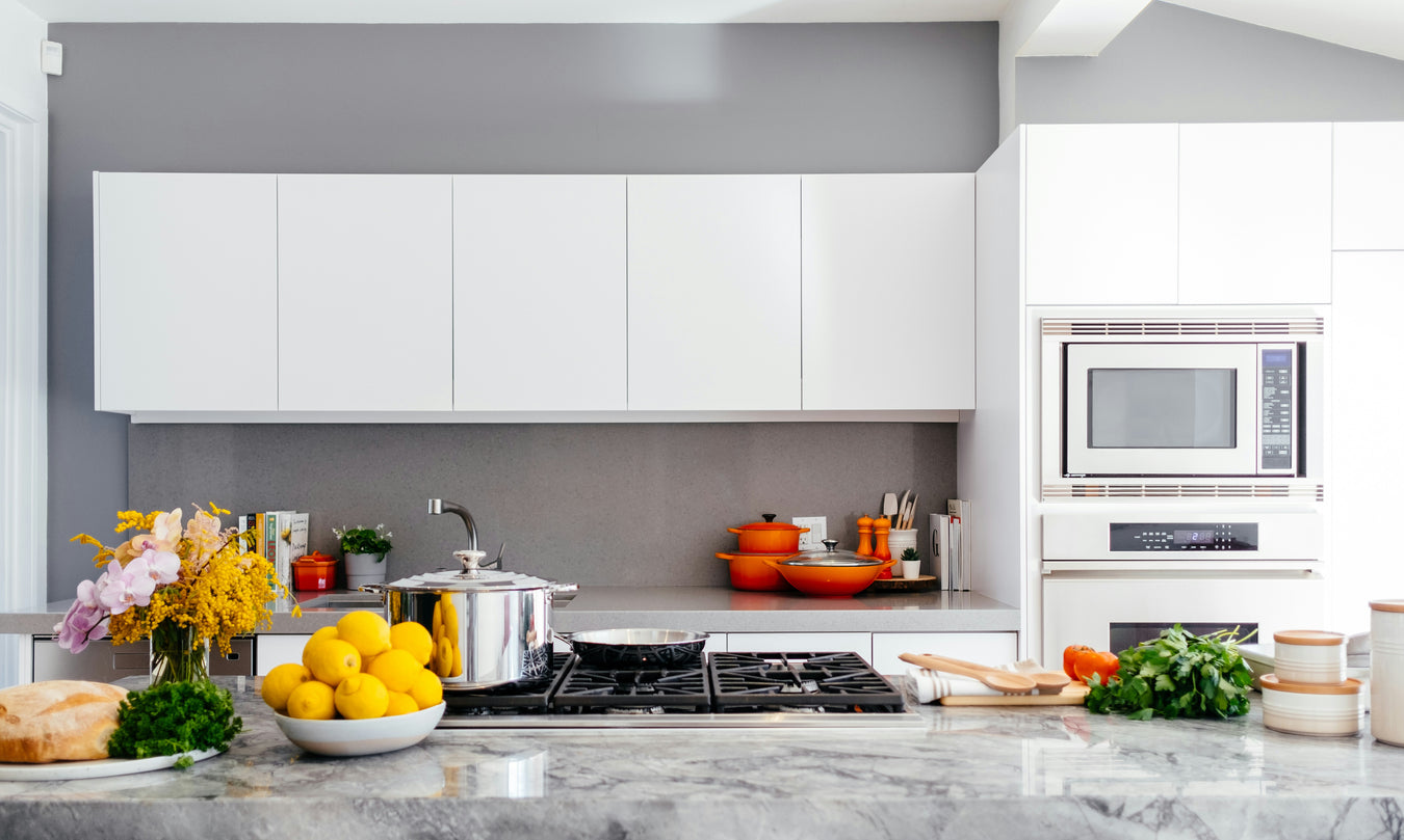Modern home kitchen featuring cookware, kitchen utensils, storage solutions, and home essentials for everyday cooking and organization.