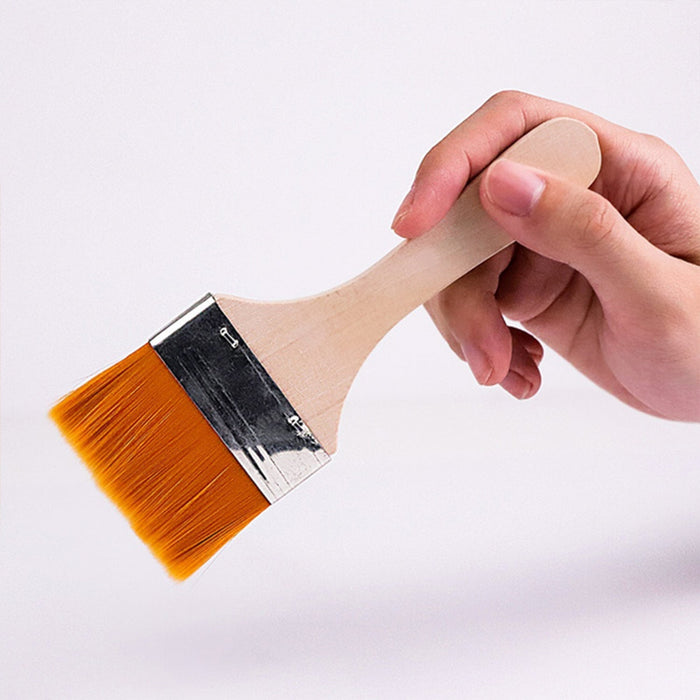 Flat Paint Big Size Brush for Watercolor & Acrylic Painting( Multicolor 2 Pc Set) by Your Brand