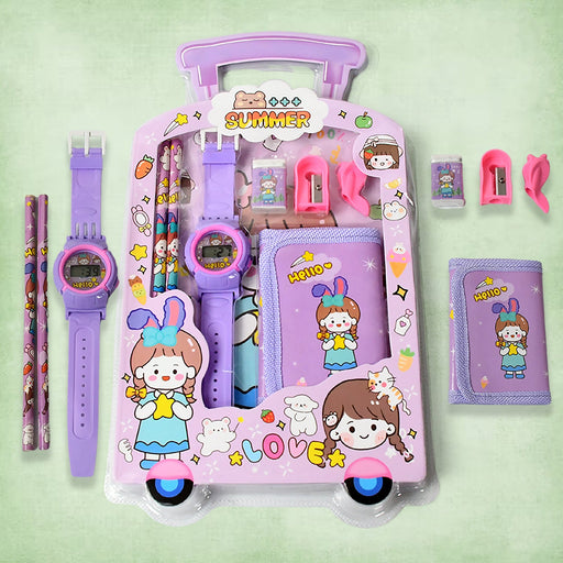Stationery Set for Kids – 7-in-1 School Kit (Pack of 7 Pcs) by Your Brand