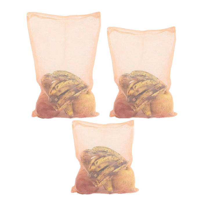 Fridge Bags for Fruits and Vegetables with Zip Net (Multicolour) by Your Brand