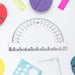 Plastic Geometry Set, Triangle Ruler Protractor Straight Ruler (4 Pcs Set) by Your Brand