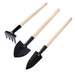 Kid's Garden Tools Set of 3 Pieces (Trowel, Shovel, Rake) by Your Brand