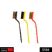 3 Pc Mini Wire Brush Set for cleaning (Brass, Nylon, Stainless Steel Bristles) by Your Brand