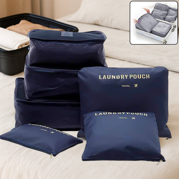 Cloth Organizer Pouch Laundry Zipper Bags (6 pcs) by Your Brand