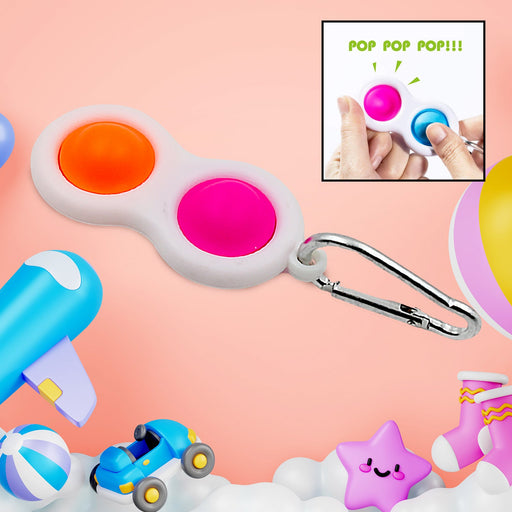Simple Dimple Fidget Toy Mini Keychain by Your Brand