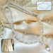 Luxury crystal and pearl beaded curtain tieback