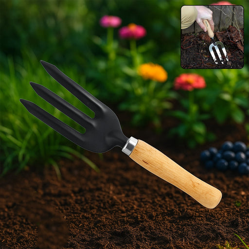 Hand Weeding Fork (Steel, Black) by Your Brand
