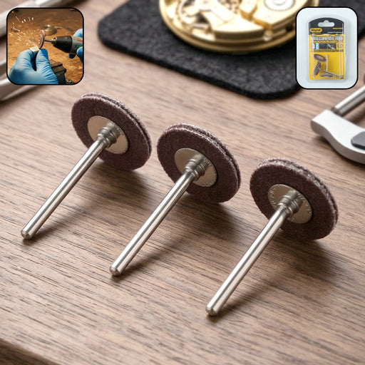 Wagtail Mini Rotary Tool Grinding Wheel Disc Set with Metal Shank (3 Pc Set) by Your Brand
