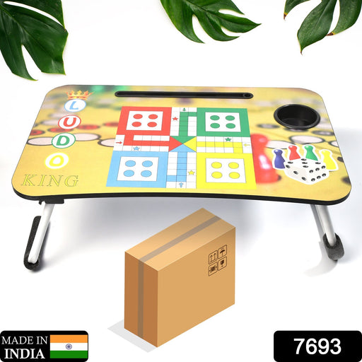 Ludo Design Foldable Study & Laptop Table for Children with Tablet Slot & Cup Holder by Your Brand