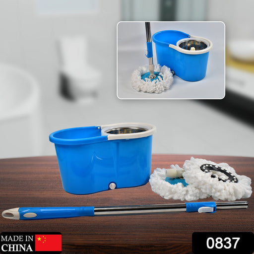Spin Floor Cleaning Easy Advance Tech Bucket Mop with 2 Microfiber Refill by Your Brand