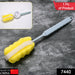 Long handle sponge brush for deep cleaning baby bottles and glass mugs at home