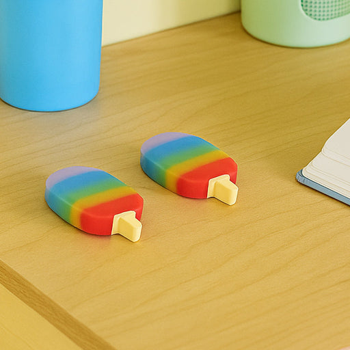 Jelly Popsicle Erasers – Cute & Fancy Mini Erasers for Kids (2 Pc Set, Mix Design) by Your Brand