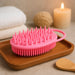 2-in-1 Silicone Soft Bristle Bath Brush by Your Brand