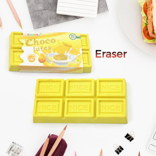 Chocolate Shaped Erasers for Kids - Soft Erasers for School & Office by Your Brand