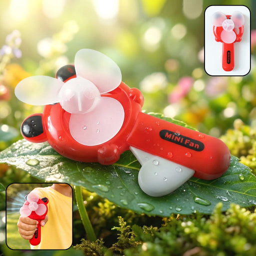Hand Press Mini Portable Fan Toy (1 Pc, Mix Color & Design) by Your Brand
