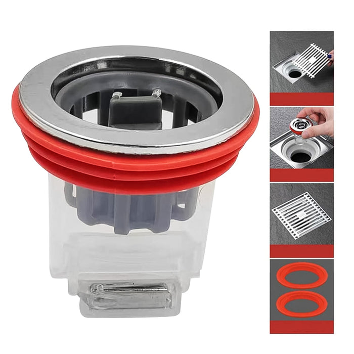 Plastic Odour Proof Floor Drain Sink Drain for Toilet Bathroom Kitchen (1 Pc) by Your Brand