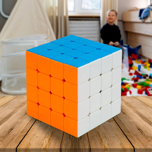 Small 4×4×4 High Speed Stickerless Magic Cube Puzzle Toy for Kids and Adults by Your Brand