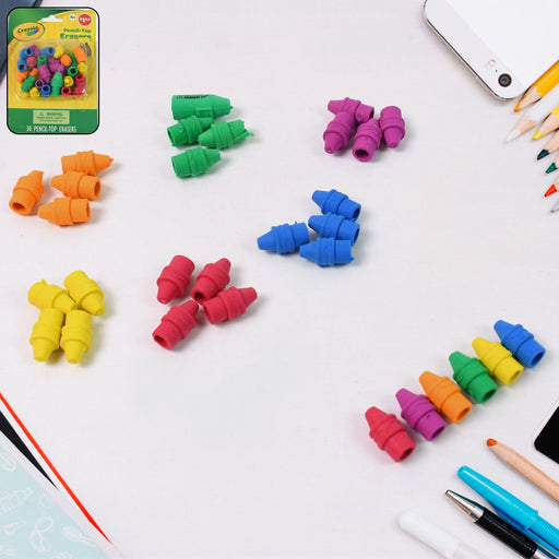 Pencil Top Eraser Rubber Erasers (1 Pc / Mix Color) by Your Brand