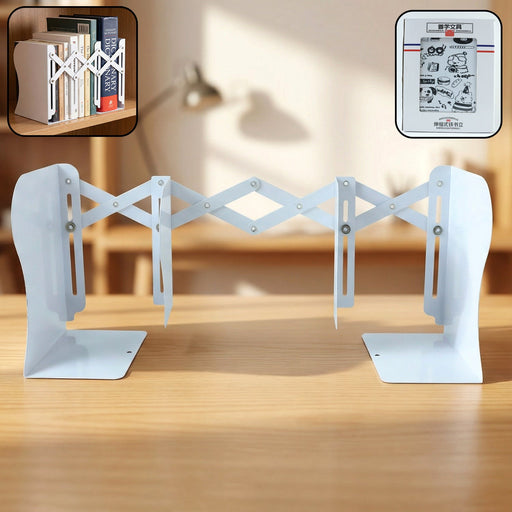 Adjustable Telescopic Iron Desk Book Stand (1 Pc) by Your Brand