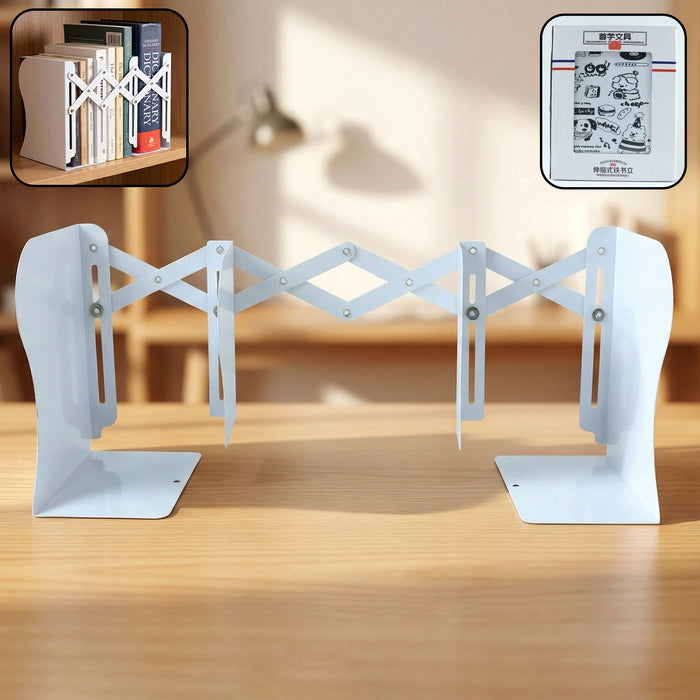Adjustable Telescopic Iron Desk Book Stand (1 Pc) by Your Brand