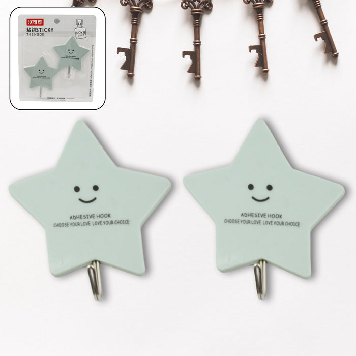 Multipurpose Strong Self-Adhesive Hooks – Heavy Plastic Wall Hooks for Home & Office