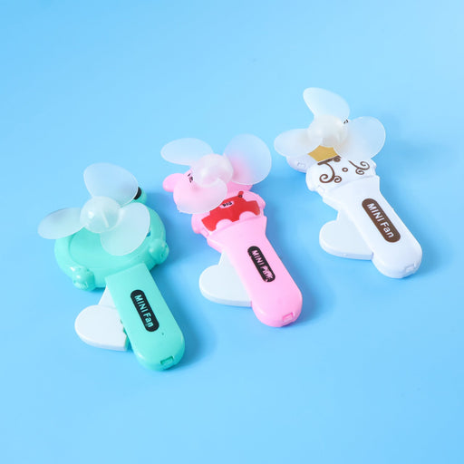 Cute Mini Handheld Fan (1 Pc, Mix Color & Design) by Your Brand