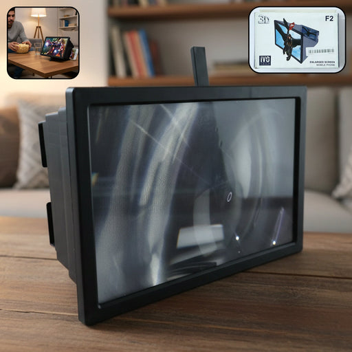 3D Mobile Screen Magnifier with Stand for Smartphone (1 Pc) by Your Brand