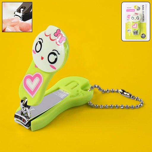 Cute Cartoon Nail Clipper with Keychain Portable Nail Cutter (1 Pc) by Your Brand
