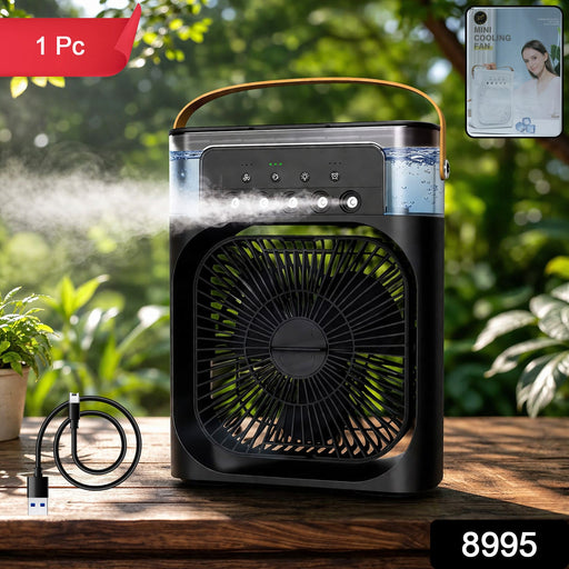 Portable Air Cooler Fan with 7-Color Light – Personal AC Fan by Your Brand