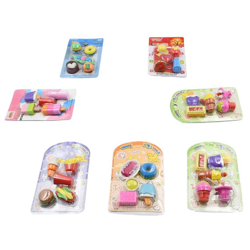 Mix Design Fancy Erasers Set (1 Set) by Your Brand