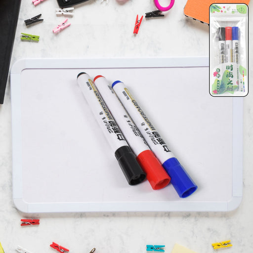 Mix Color Marker Pen used in all kinds of school, college (3 Pcs Set) by Your Brand