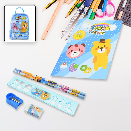 Stationery Kit for Kids - Stationery Set (6 Pcs Set / Mix Design) by Your Brand