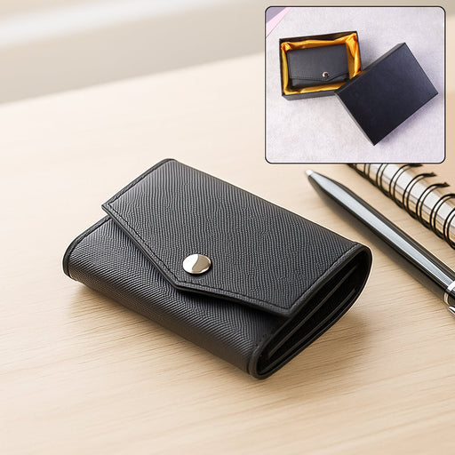 Premium Compact Multi-Card Wallet with Secure Snap Closure by Your Brand