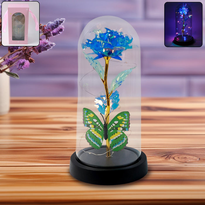 Twinkle Rose LED Light Dome