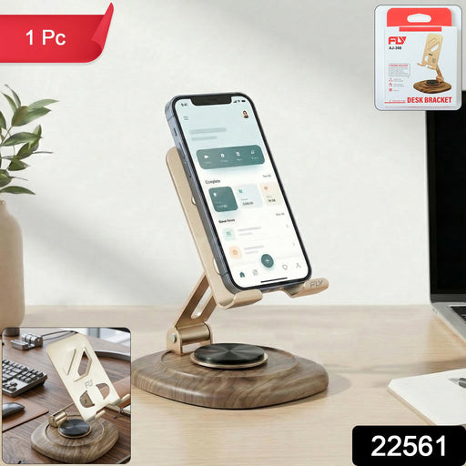 Adjustable Metal Desk Phone Stand with Plastic Base (1 Pc) by Your Brand