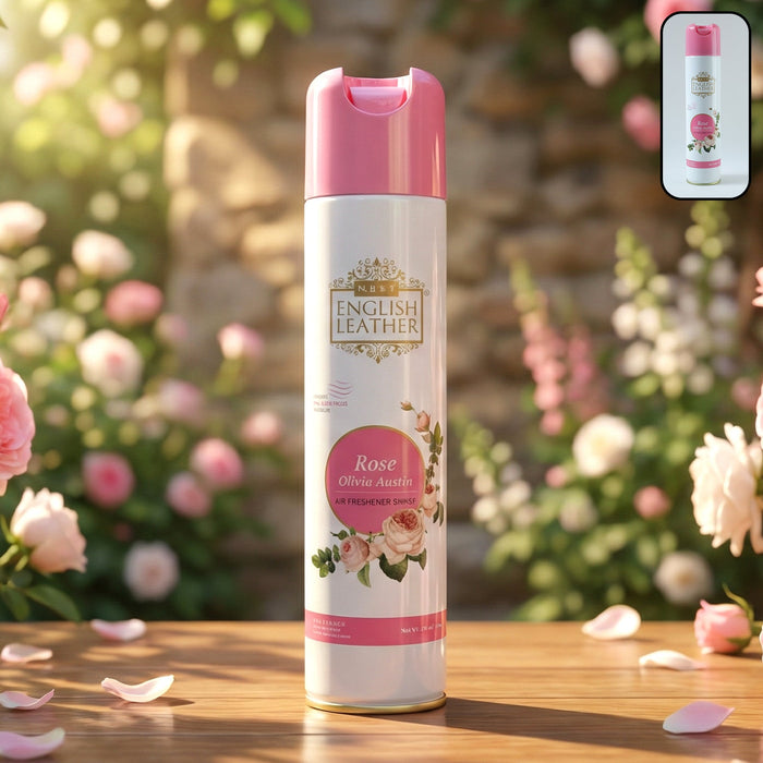 Next Premium English Leather Rose Air Freshener Spray 220 ML by Your Brand