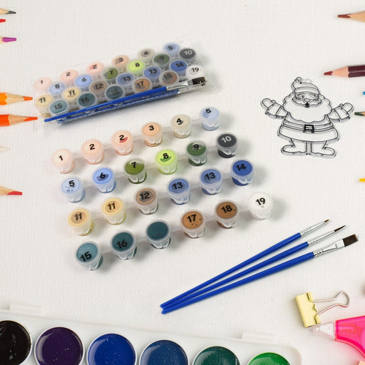 Paint by Number Kits 2 Set 19 Number Color, 6 paint brushes (2 Set) by Your Brand
