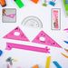 Cute Cartoon Giraffe Ruler / Scale Meter Ruler / Triangle Ruler (4 Pc Set) by Your Brand