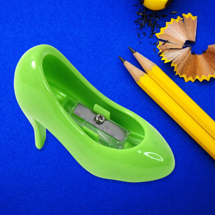 High Heels Shape Pencil Sharpener Single Pencil Sharpeners (Mix Colour) by Your Brand