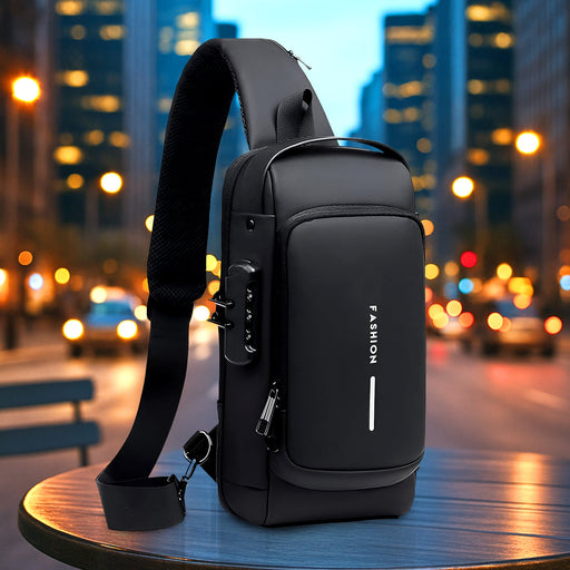 TrendGuard Anti-Theft Crossbody Sling Bag - USB Charging Port by Your Brand