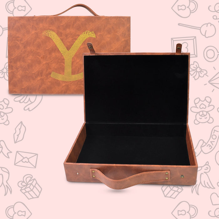 Multi Purpose Use Carrying Leather Case Briefcase (30×20 Cm / 1 Pc / B Grade) by Your Brand