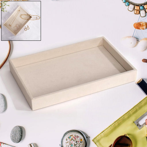 Velvet Jewellery Tray 21x12Cm (1Pc) by Your Brand
