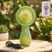 Cute Cartoon Style Rechargeable Mini Handheld Fan (1 Pc) by Your Brand