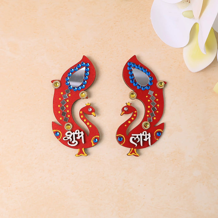 Handcrafted Wooden Shubh Labh