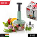 Stainless steel blade push chopper, 800ml manual tool