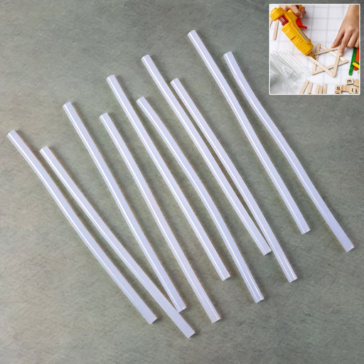 Transparent Hot Melt Glue Sticks (10 Pc Set) by Your Brand