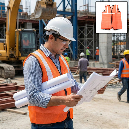 Orange Safety Jacket For Having protection against accidents usually by Your Brand
