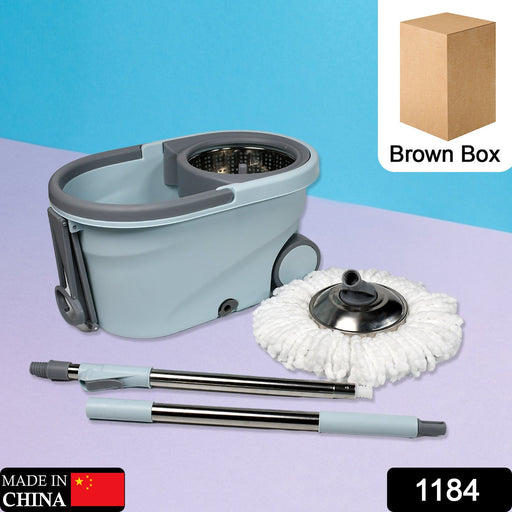 Quick Spin Cleaning Mop with Bucket by Your Brand