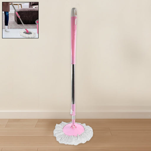 Stainless Steel 360° Rotating Mop with Microfiber Head & Adjustable Rod by Your Brand