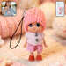Cute Mini Doll Keychain Soft Knitted Cap Girl Charm Keyring (1 Pc / Mix Color) by Your Brand